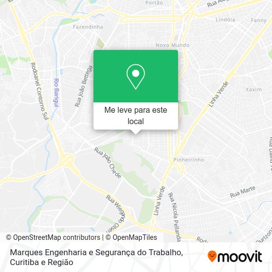 Marques Engenharia e Segurança do Trabalho mapa