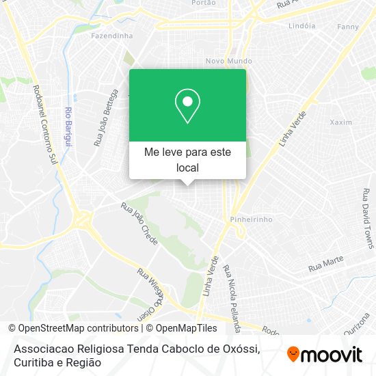 Associacao Religiosa Tenda Caboclo de Oxóssi mapa