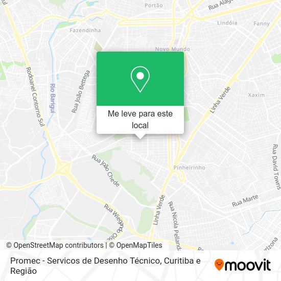 Promec - Servicos de Desenho Técnico mapa