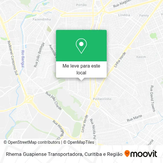 Rhema Guapiense Transportadora mapa