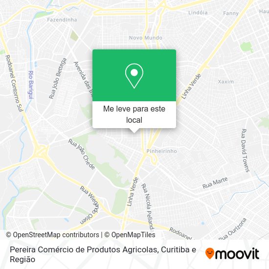 Pereira Comércio de Produtos Agricolas mapa