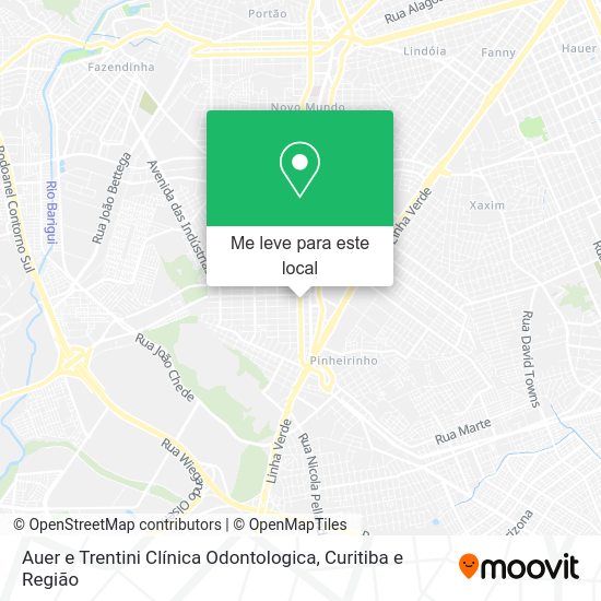 Auer e Trentini Clínica Odontologica mapa