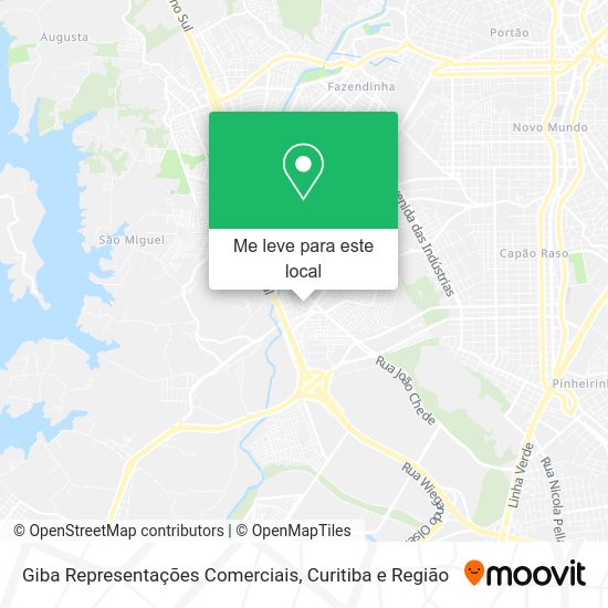 Giba Representações Comerciais mapa