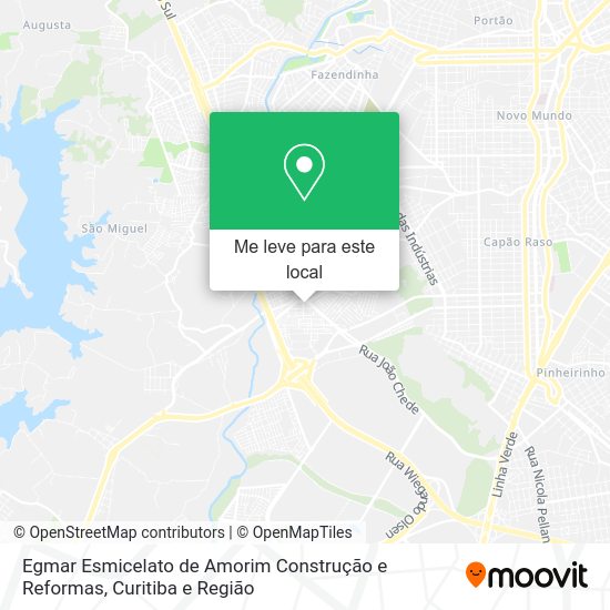 Egmar Esmicelato de Amorim Construção e Reformas mapa