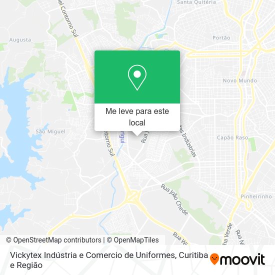 Vickytex Indústria e Comercio de Uniformes mapa