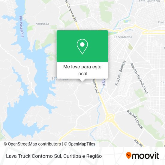 Lava Truck Contorno Sul mapa