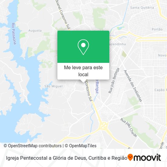 Igreja Pentecostal a Glória de Deus mapa