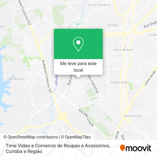 Time Video e Comercio de Roupas e Acessórios mapa