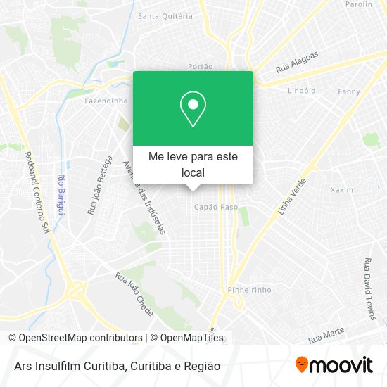Ars Insulfilm Curitiba mapa