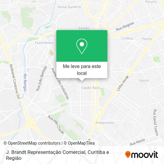 J. Brandt Representação Comercial mapa