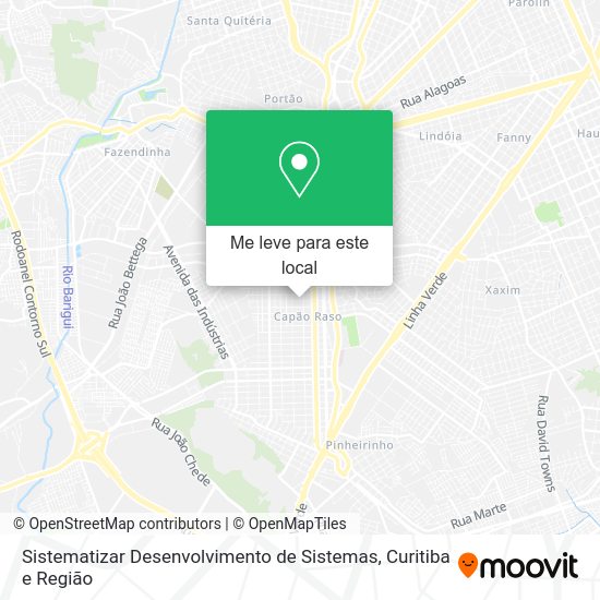 Sistematizar Desenvolvimento de Sistemas mapa