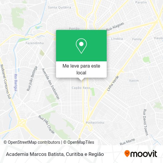 Academia Marcos Batista mapa