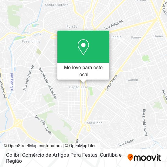 Colibri Comércio de Artigos Para Festas mapa