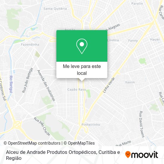 Alceu de Andrade Produtos Ortopédicos mapa