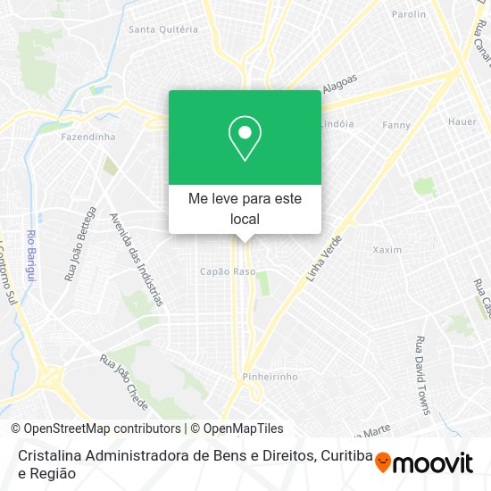 Cristalina Administradora de Bens e Direitos mapa
