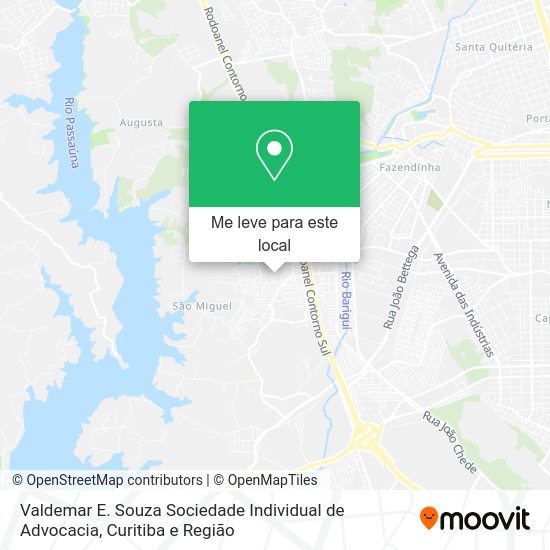 Valdemar E. Souza Sociedade Individual de Advocacia mapa