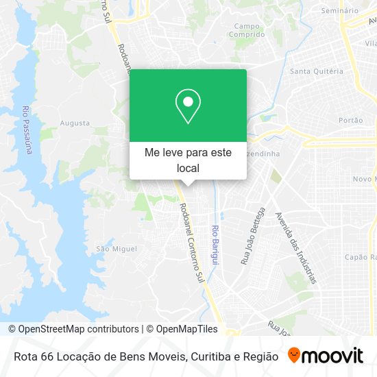 Rota 66 Locação de Bens Moveis mapa