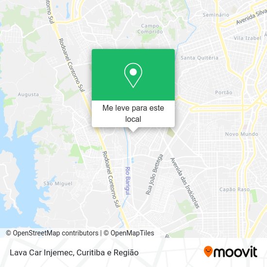 Lava Car Injemec mapa