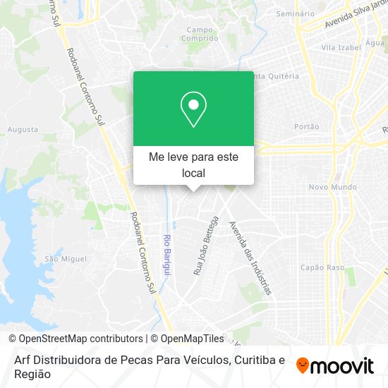 Arf Distribuidora de Pecas Para Veículos mapa