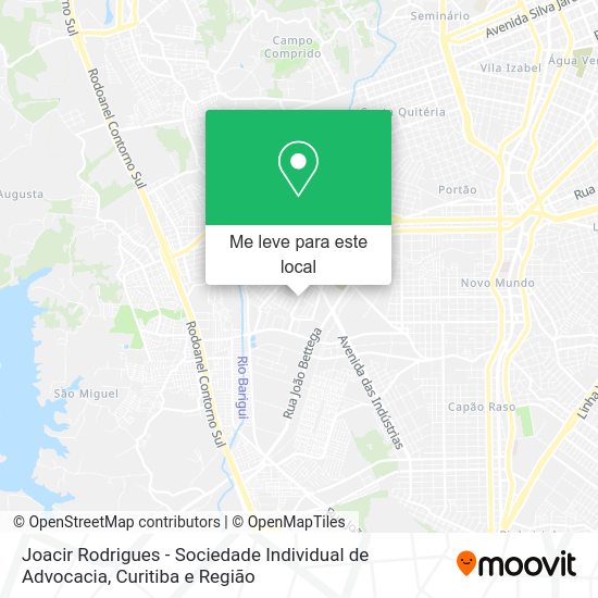 Joacir Rodrigues - Sociedade Individual de Advocacia mapa