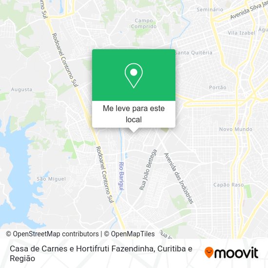 Casa de Carnes e Hortifruti Fazendinha mapa