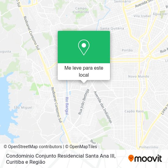 Condomínio Conjunto Residencial Santa Ana III mapa