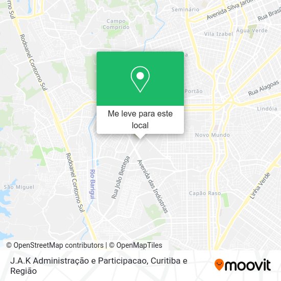 J.A.K Administração e Participacao mapa