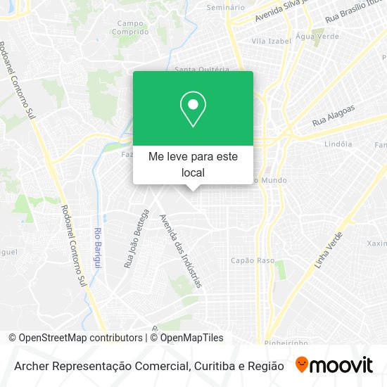 Archer Representação Comercial mapa