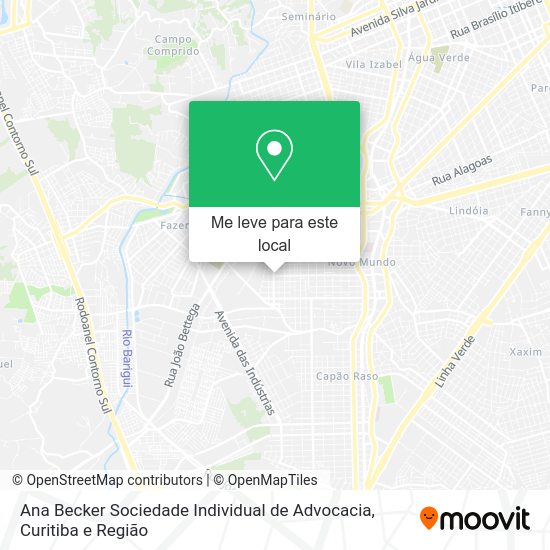 Ana Becker Sociedade Individual de Advocacia mapa