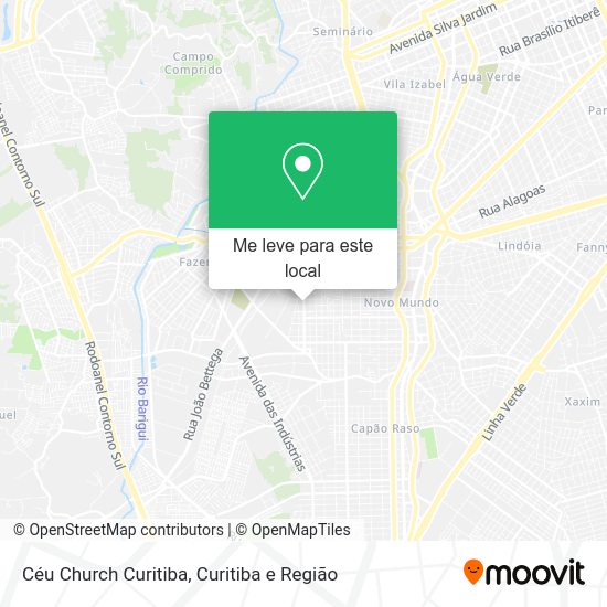 Céu Church Curitiba mapa