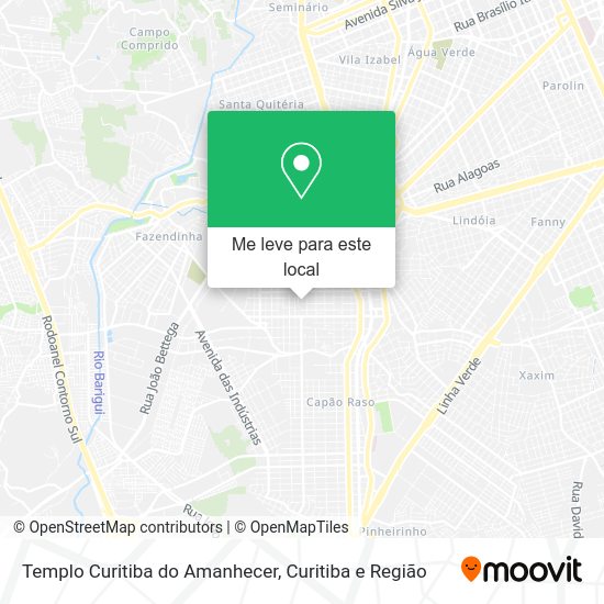 Templo Curitiba do Amanhecer mapa