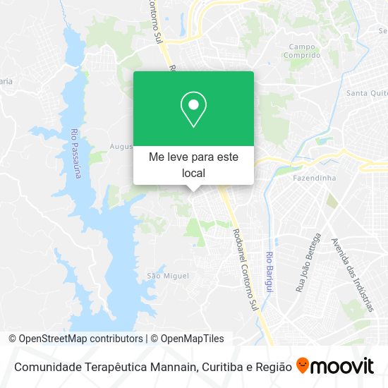 Comunidade Terapêutica Mannain mapa