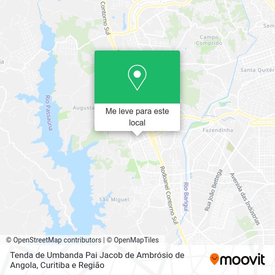 Tenda de Umbanda Pai Jacob de Ambrósio de Angola mapa
