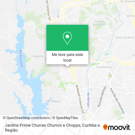 Jardins Prime Churras Churros e Chopps mapa