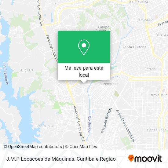 J.M.P Locacoes de Máquinas mapa