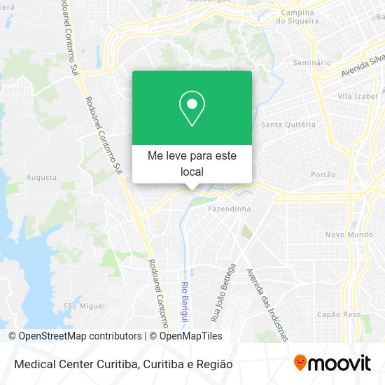 Medical Center Curitiba mapa