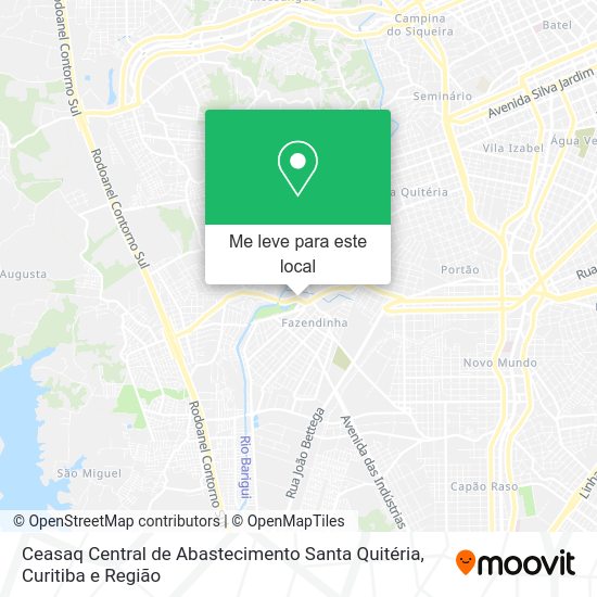 Ceasaq Central de Abastecimento Santa Quitéria mapa