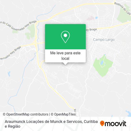 Araumunck Locações de Munck e Servicos mapa