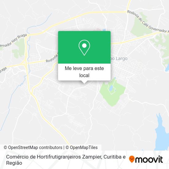Comércio de Hortifrutigranjeiros Zampier mapa