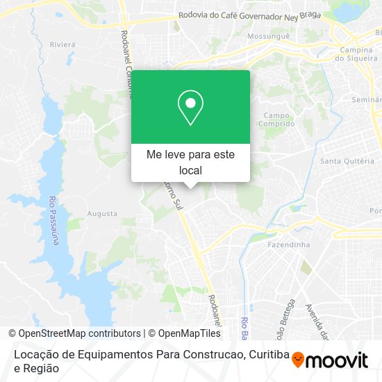 Locação de Equipamentos Para Construcao mapa