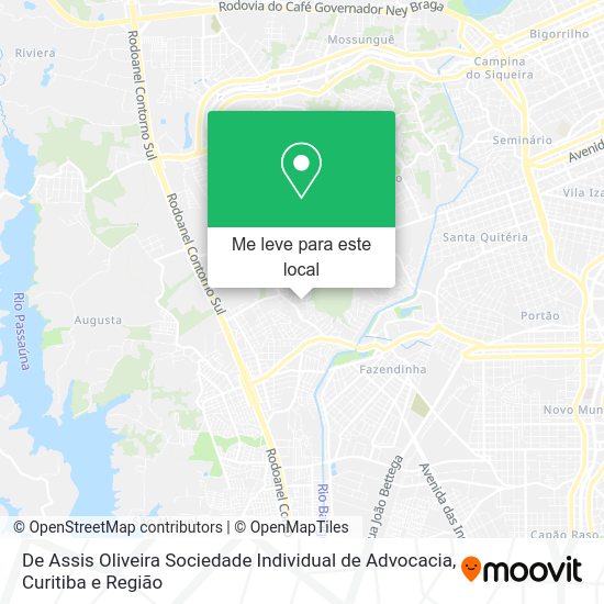 De Assis Oliveira Sociedade Individual de Advocacia mapa