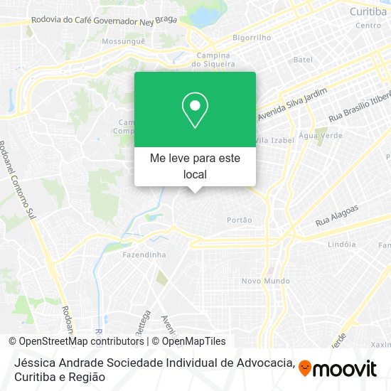 Jéssica Andrade Sociedade Individual de Advocacia mapa