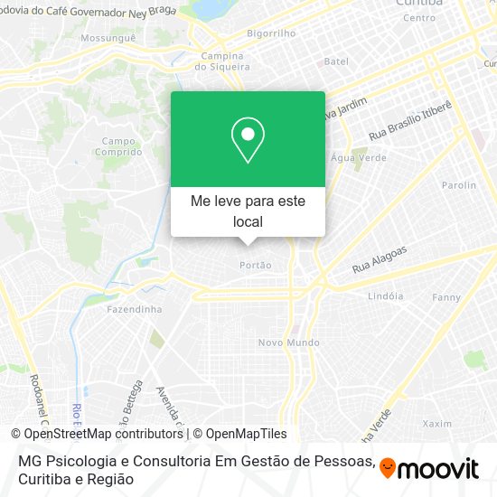 MG Psicologia e Consultoria Em Gestão de Pessoas mapa