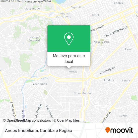 Andes Imobiliária mapa