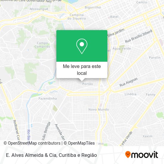 E. Alves Almeida & Cia mapa