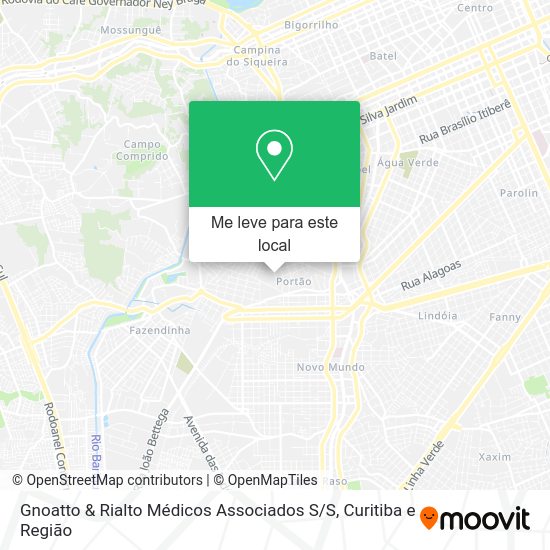 Gnoatto & Rialto Médicos Associados S / S mapa
