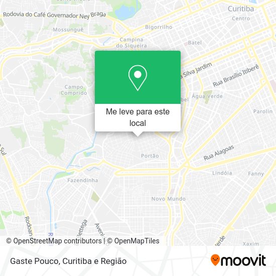 Gaste Pouco mapa
