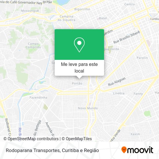 Rodoparana Transportes mapa