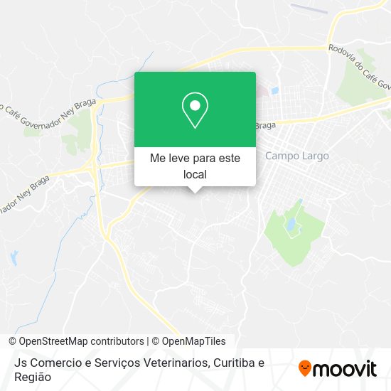 Js Comercio e Serviços Veterinarios mapa