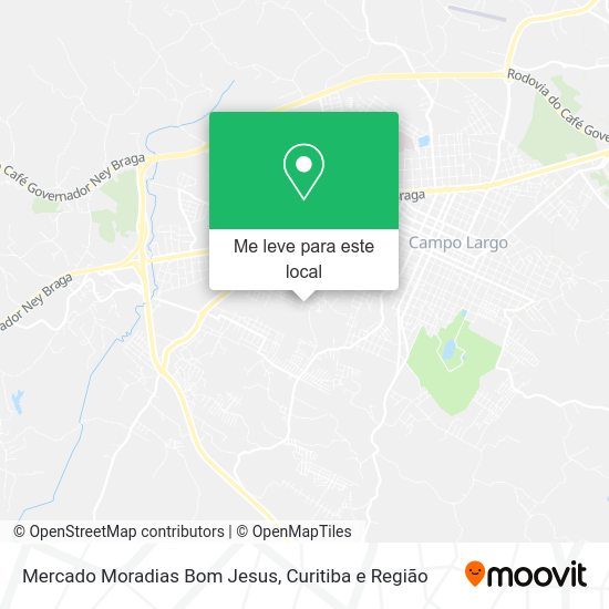 Mercado Moradias Bom Jesus mapa